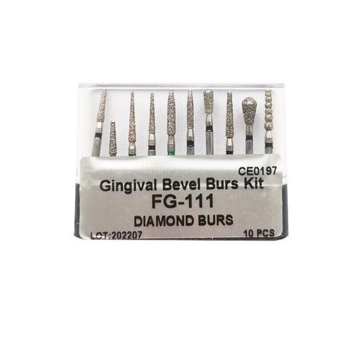 50 Pcs Dental Diamond FG High Speed Burs for Polishing Smoothing Teeth Polishers - Picture 254 of 361