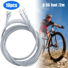 10Pcs 2m Bicycle Shift Cable Shifter Derailleur Gear Stainless Steel Inner Wire