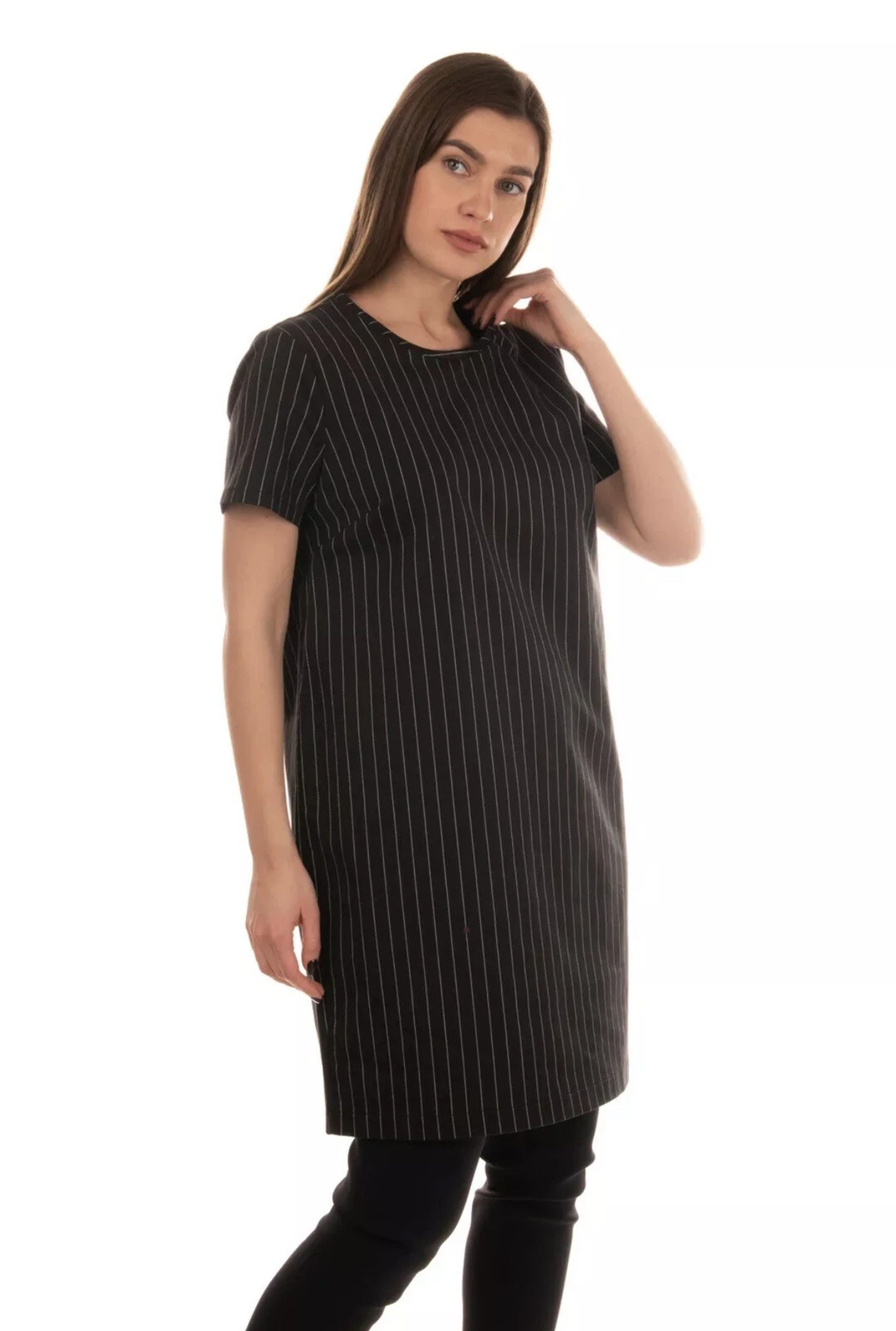 Abito a tubino Versace Jeans prezzo consigliato €325 taglia 42 M sfoderato a righe scollo a scoop zip dietro