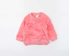 H&M M&auml;dchen Pullover rosa Polyestermischung Gr&ouml;&szlig;e 6-9 Monate Pulli