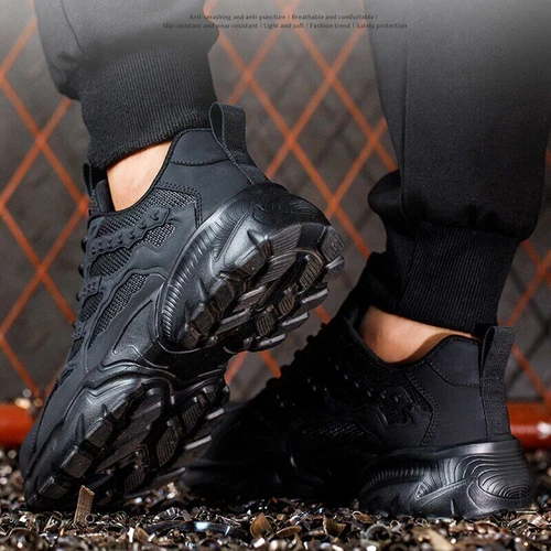DE Herren Leicht Schuhe Sicherheitsschuhe Sneaker Stahlkappe Arbeitsschuhe Sport - Bild 5 von 26