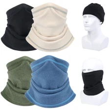 Winter Fleece Neck Warm Gaiter Face Mask Tube Ski Bandana Scarf for Cold Weather