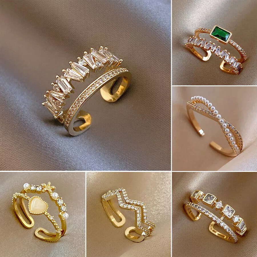 Louleur 925 Sterling Silver Octagon Abstract Figure Rings Gold Original Design Elegant Funny Open Rings For Women Fine Jewelry - Rings - AliExpress