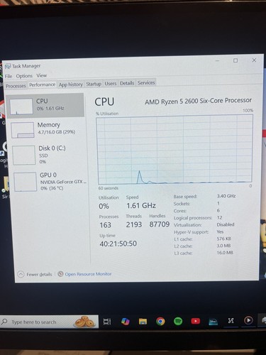 Overclockers Gaming PC - AMD 5 2600 - NVIDIA GTX 1080 - 16GB RAM - RGB Goodies - Picture 14 of 16