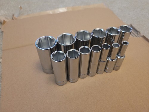 Halfords Advanced 3/8" drive SAE Imperial AF Deep Socket 1/4" to 1" Professional - Picture 3 of 4