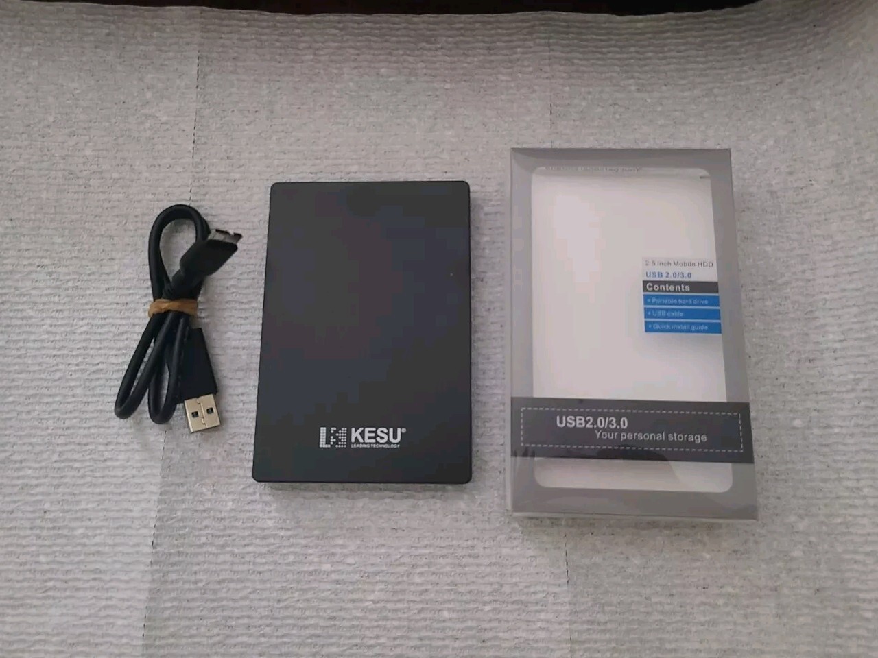 Used External Hard Drive KESU-2518 120GB USB3.0 Windows/Mac/Linux