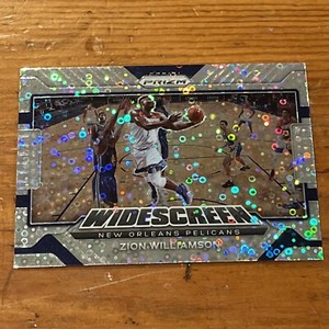 2021-22 Panini Prizm Zion Williamson Widescreen Fast Break Prizm Disco Pelicans
