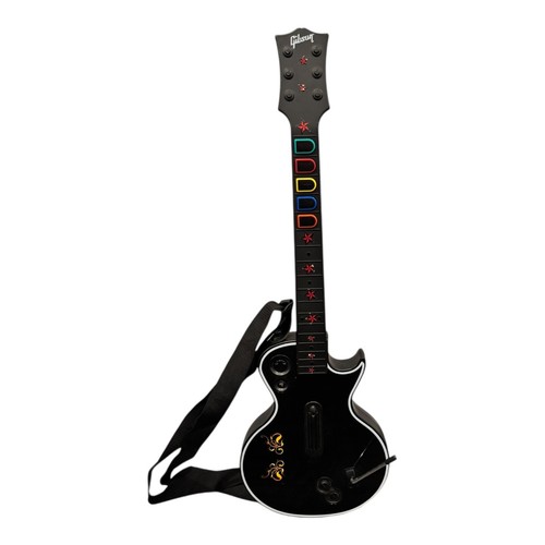 PlayStation 3 PS3 Guitar Hero Guitar Wireless Les Paul Gibson w/Strap