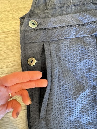 Neu mit Etikett Adam Selman Overall Gr. 6 Inside-Out leicht indigo hergestellt in den USA Cargo - Bild 20 von 20