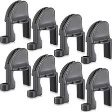 8 Pcs Boat Fender Clips Adjustable Pontoon Boat Square Rail Fender Cleats Rai...