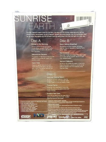 Sealed Brand New Sunrise Earth: - American Sunrises (DVD, 2008, 3-Disc Set) Box - Picture 2 of 2