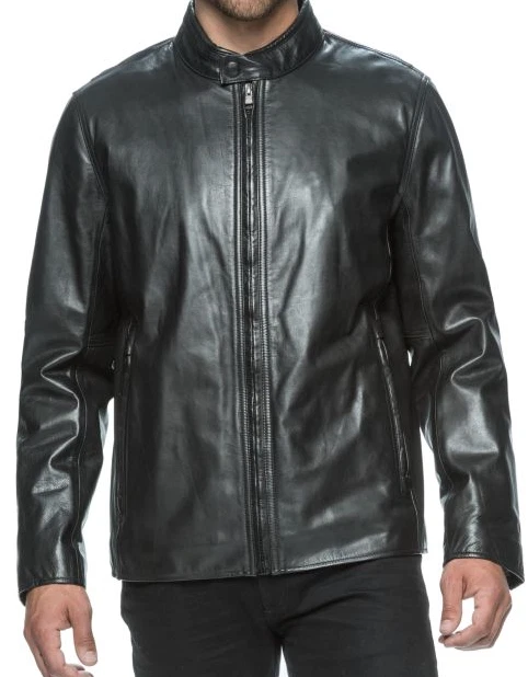 Andrew Marc Rhinecliff Genuine Leather Jacket, Stand collar, Large, $580 NWT image 3