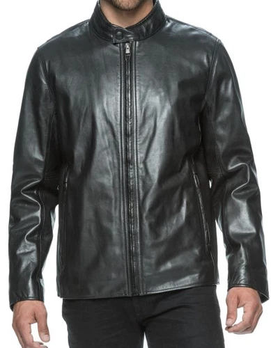 Andrew Marc Rhinecliff Genuine Leather Jacket, Stand collar, Large, $580 NWT image 3