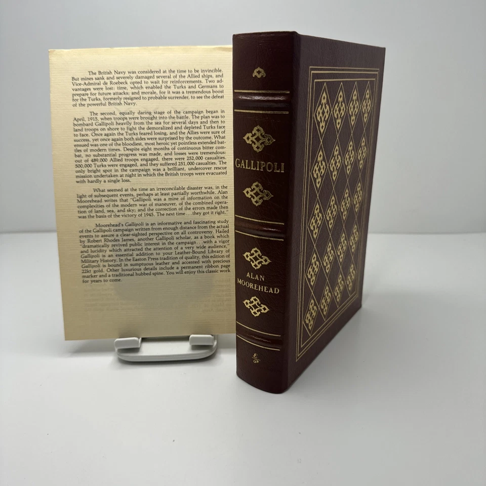 Easton Press: Gallipoli by Alan Moorehead - WWI - Library of Military History Foto 2 de 4