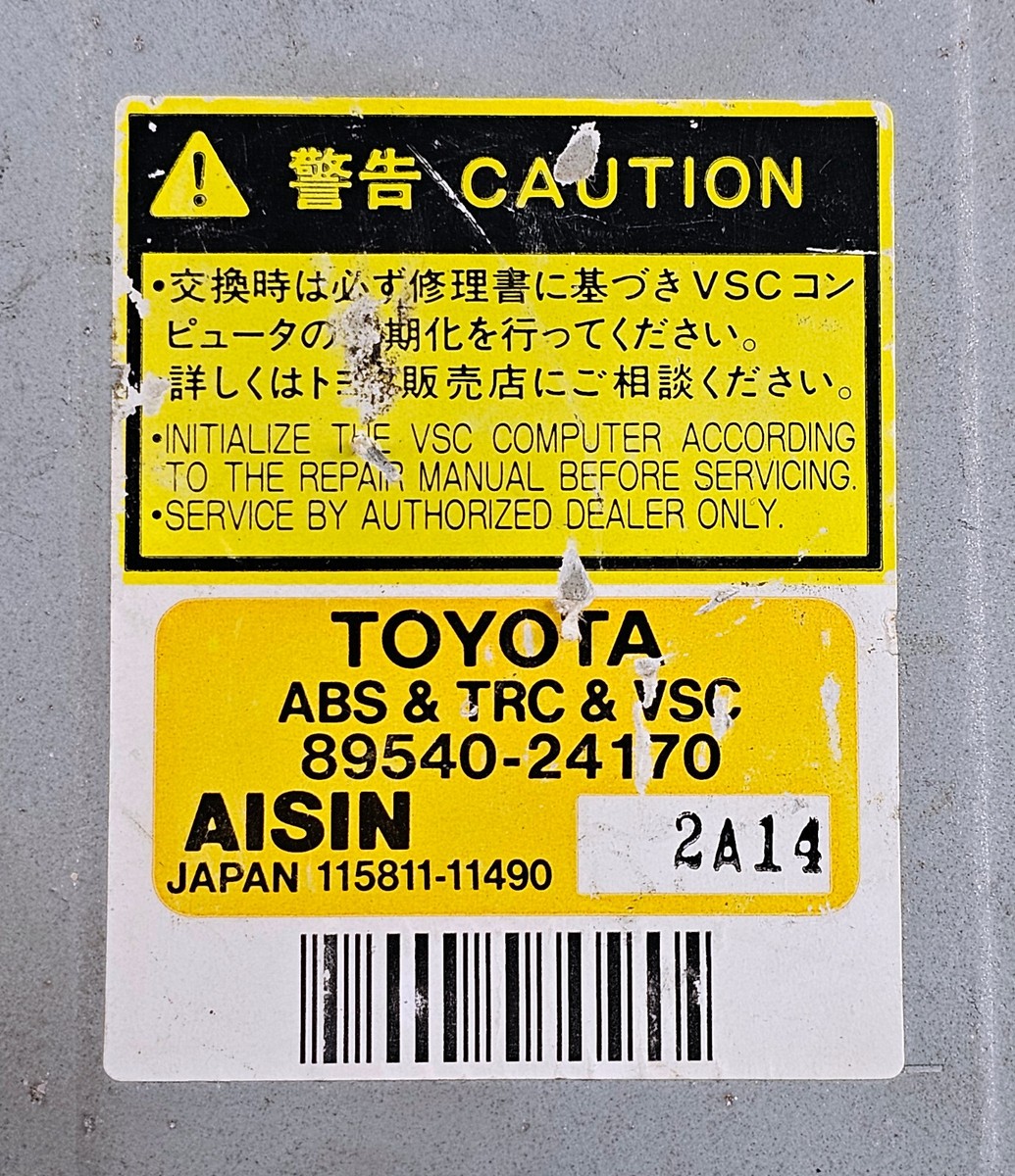 Lexus SC430 2002-2005 ABS control module 89540-24170