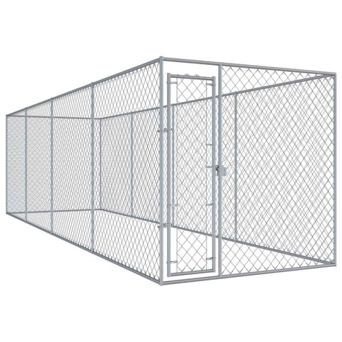 Hundezwinger Outdoor Hundekäfig Hundehütte Hundehaus Metall Hunde Tier Zwinger - Bild 4 von 18