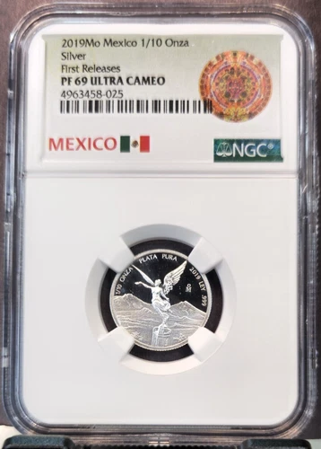 2019 MEXICO SILVER LIBERTAD 1/10 ONZA NGC PF 69 ULTRA CAMEO FIRST RELEASES