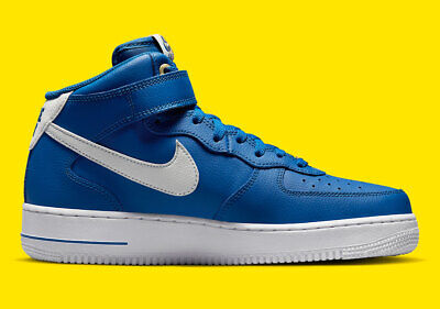 Nike Air Force 1 Mid '07 LV8 Anniversary Blue Jay Yellow Nike Air Force 1 Mid '07 LV8 Anniversary Blue Jay Yellow
