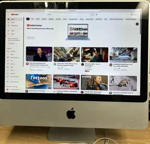 ~ Apple 20" A1224 iMac Mid 2007, C2D 2. 4G CPU, 4GB RAM, 250GB HDD, OS 10. 10.5 - Picture 6 of 10