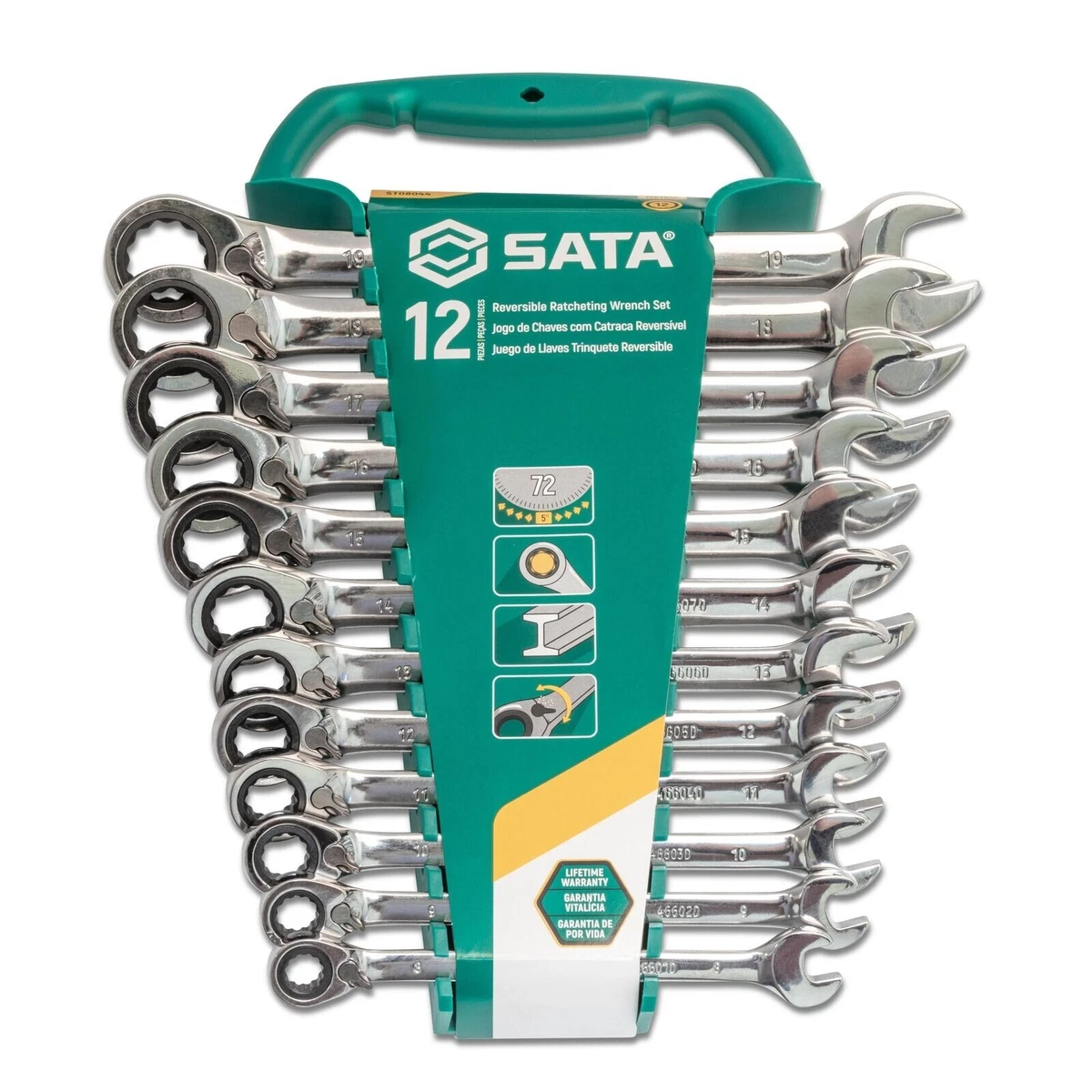 Reversible ratcheting 2024 wrench set