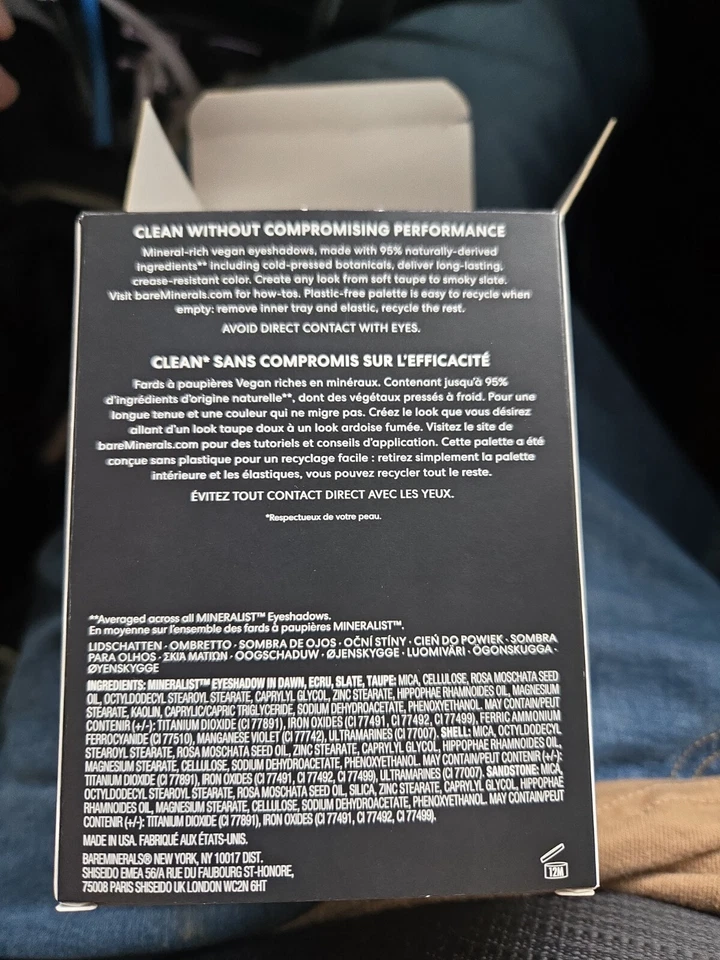 bareMinerals Mineralist Eyeshadow Palette, ULTRANATURAL- NEW IN BOX - Image 2 of 3