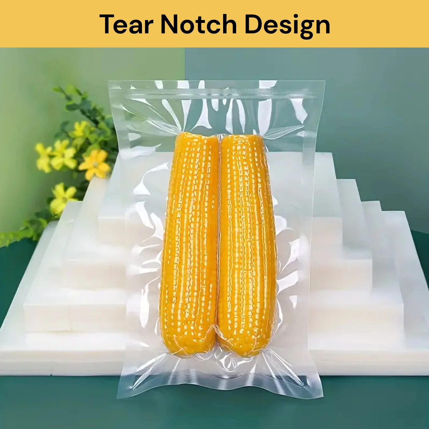 5/10/25/50pcs Mylar Textured Foil One Vacuum Sealer -  Food Storage Saver Bag - Foto 2