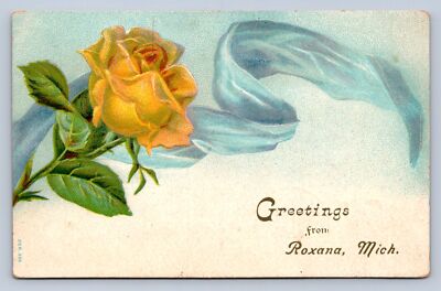 J93/ Roxana Michigan Postcard c1910 Greetings from.. 161 | eBay