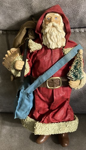 Holiday Santa Figure. Lilian Vernon- Standing Santa 1989 - 第 1/5 張圖片
