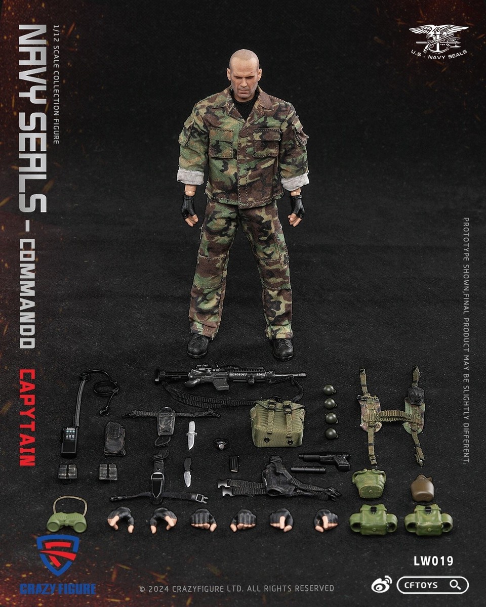 CFTOYS LW019 1/12 Tears of the Sun Commander Waters Male Action