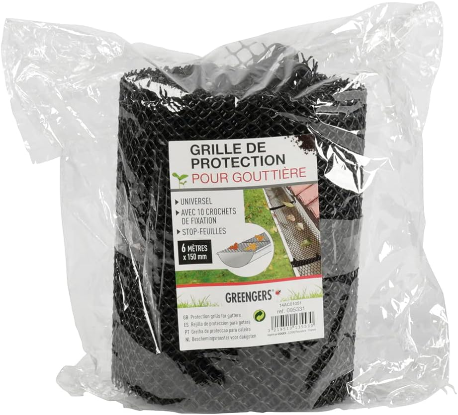 Grille De Protection 2 M De Long Pour Gouttières 100 Mm De Feuillus 125 Mm Feuilles Feuilles