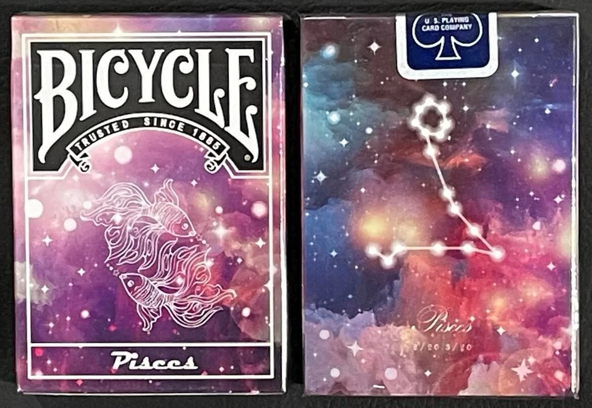 1 DECK Bicycle Constellation V2 Pisces zodiac playing cards FREE