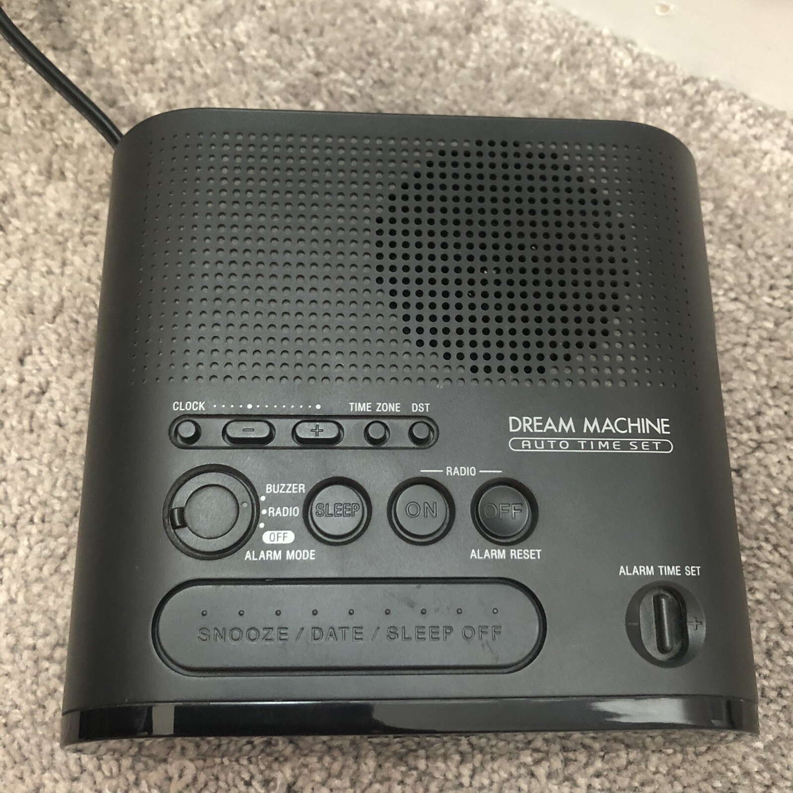 Sony Dream Machine Black ICFC218 AM FM Radio Digital Alarm Clock Radio