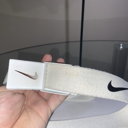Nike Web Belt One Size Waist White Golf Casual Belt With Bottle Opener Awesome - 第 3/4 張圖片