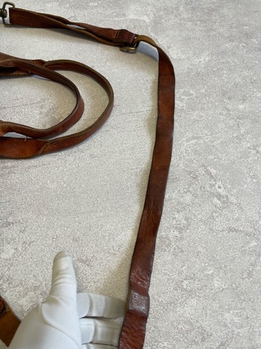 Campomaggi Teodorano rara borsa vintage in pelle marrone pesante tracolla - Foto 9 di 24