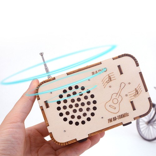 Science Experiment DIY Radio Model Wood Craft Kits Creative Assembly 3D Puzzle B - Picture 11 of 17