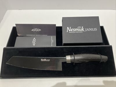 NESMUK JANUS  Bog Oak Chef knife Black NIB Made In Germany 750.00 Retail