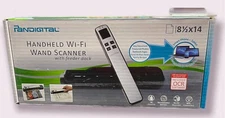 NEW Pandigital S8X1103BE Blue Handheld 8.5 x 14" Wi-Fi Wand Scanner No PC Needed