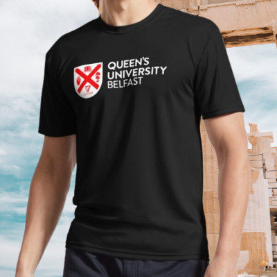 Queens university belfa Logo Active T-Shirt Funny Size S to 5XL