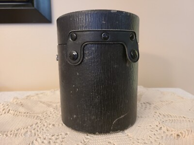 Genuine Vintage Cannon  LH-D16 Padded Hard Side Leather Lens Case