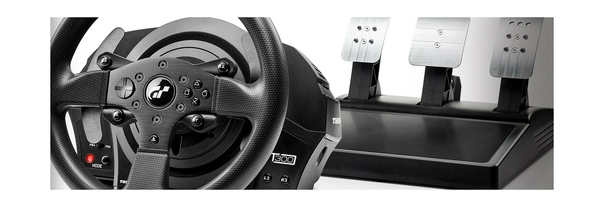 Thrustmaster T300 RS GT Racing Wheel Pedals Adjustable PlayStation
