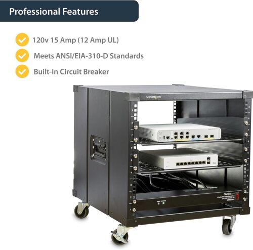 8 Outlet Horizontal 1U Rack Mount PDU Power Strip for Network Server Racks - ... - Picture 6 of 9