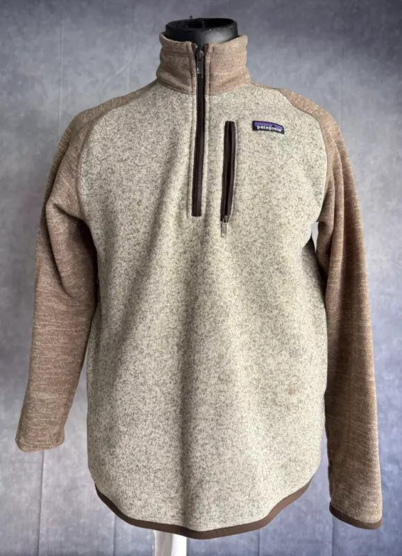 patagonia 1/4 zip pullover fleece jacket