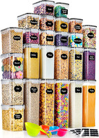 Gomaihe Vorratsdosen 25 Set Aufbewahrungsbox KüChe Organizer, Luftdicht Vorratsb