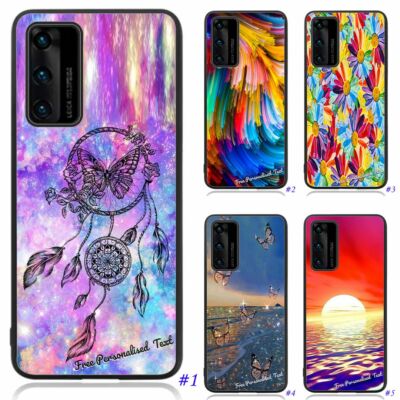 Personalised Text Back Case for Huawei P10 P20 P30 P40 Pro+ Lite Nova 3e 3i 5T