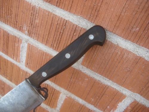 Cuchillo de chef de carbono vintage de 8" de la década de 1930 ** ANTON WINGEN - OTHELLO *** ALEMANIA - Imagen 6 de 10