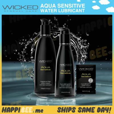 Wicked Aqua SENSITIVE Water LubricantH2O Naturals Jelly Glide Sex Lube Gel  | eBay