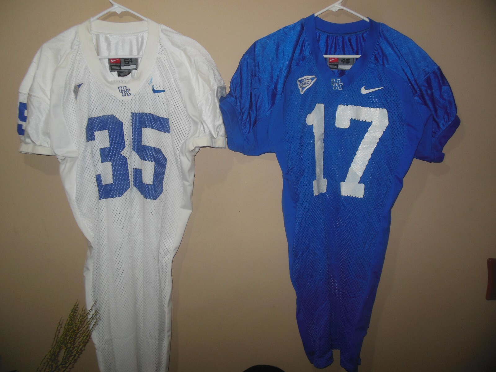 KENTUCKY WILDCATS TEAM/GAME/PRACTICE ISSUED NIKE SEC FOOTBALL JERSEYS