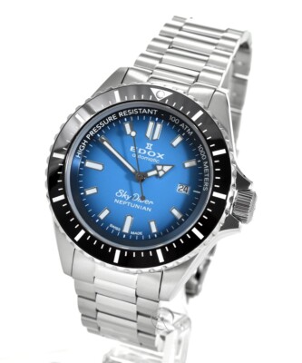 Edox SkyDiver Neptunian Automatic - 29,2 % gespart !* (neu) Herrenuhr