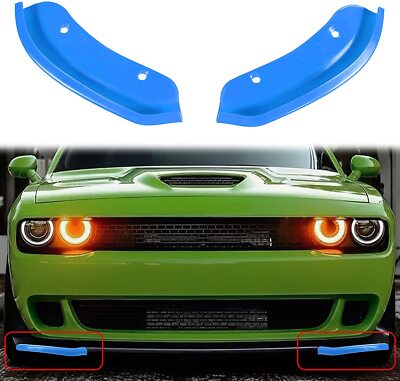 Front Bumper Lip Splitter Protector Replacement For 2015-2021 2022 2023 2024 Dodge Challenger Srt Hellcat Not For Widebody