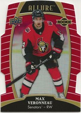 2019-20 Upper Deck Allure Red Rainbow Max Veronneau #77 Rookie Senators